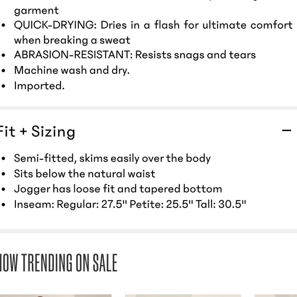 Athleta Lined Attitude Jogger - Picture 13 of 13